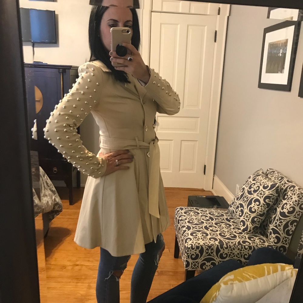 Bebe gold studded jacket